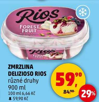 ZMRZLINA DELIZIOSO RIOS různé druhy, 900 ml 