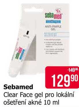 Sebamed Clear Face gel pro lokální ošetření akné 10 ml 