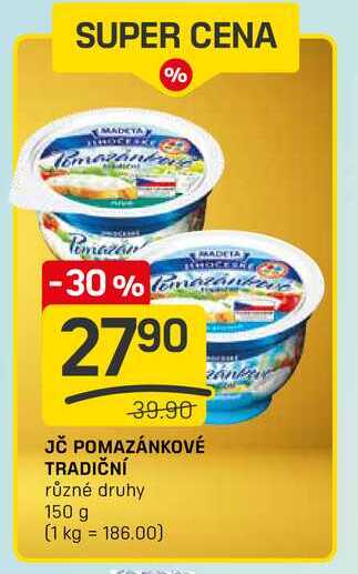 JČ POMAZÁNKOVÉ TRADIČNÍ různé druhy 150 g