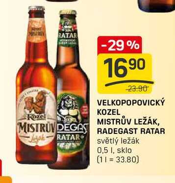 RADEGAST RATAR světlý ležák 0,5l