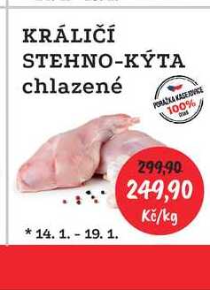 Rabbit Králičí stehno-kýta 1kg chlazené