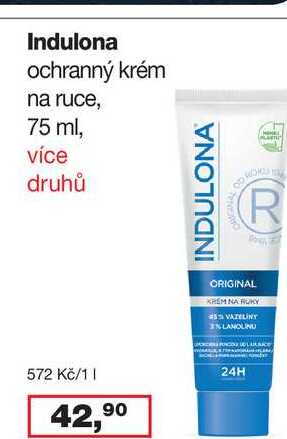 Indulona krém 75ml, vybrané druhy