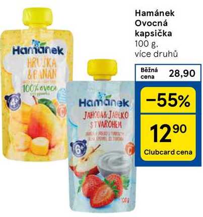 Hamánek Ovocná kapsička, 100 g