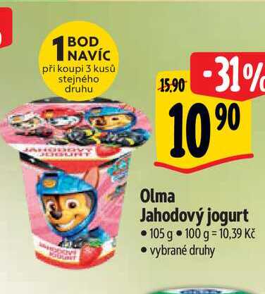  Olma Jahodový jogurt 105 g  