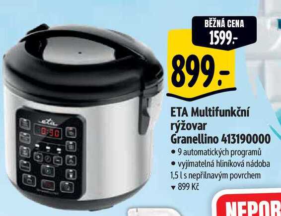   ETA Multifunkční rýžovar Granellino 413190000 