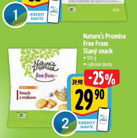  Nature's Promise Free From Slaný snack 100 g  