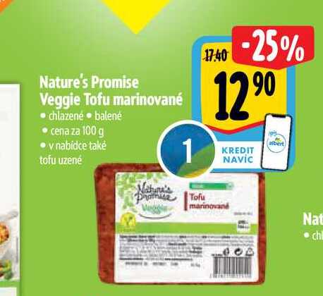 Nature's Promise Veggie Tofu marinované  100 g