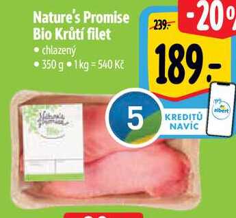 Nature's Promise Bio Krůtí filet, 350 g