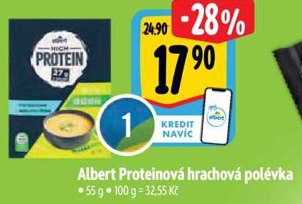 Albert Proteinová hrachová polévka, 55 g