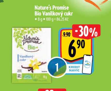 Nature's Promise Bio Vanilkový cukr  8 g 