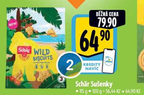 Schär Sušenky, 115 g