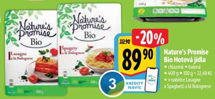 Nature's Promise Bio Hotová jídla, 400 g 