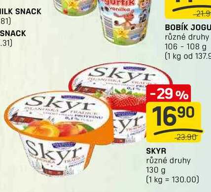 SKYR různé druhy 130 g 