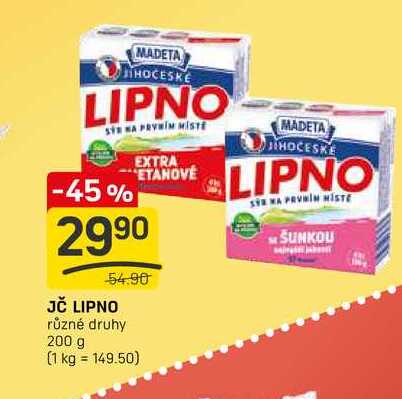 JČ LIPNO různé druhy 200 g