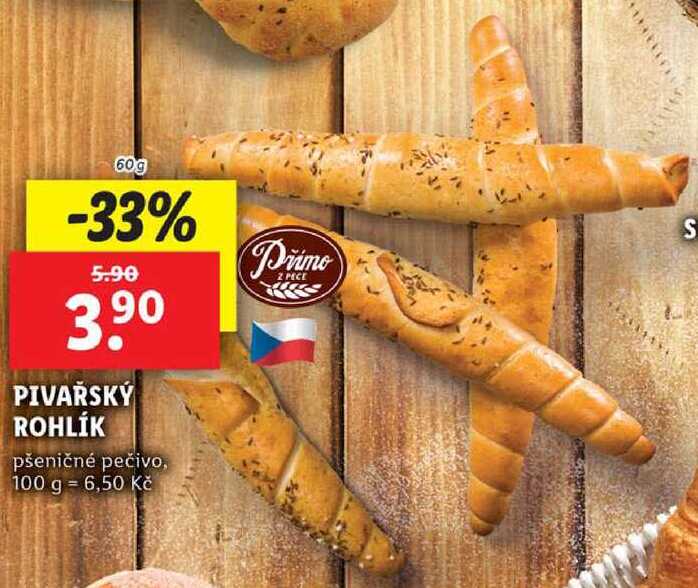 PIVAŘSKÝ ROHLÍK, 60 g