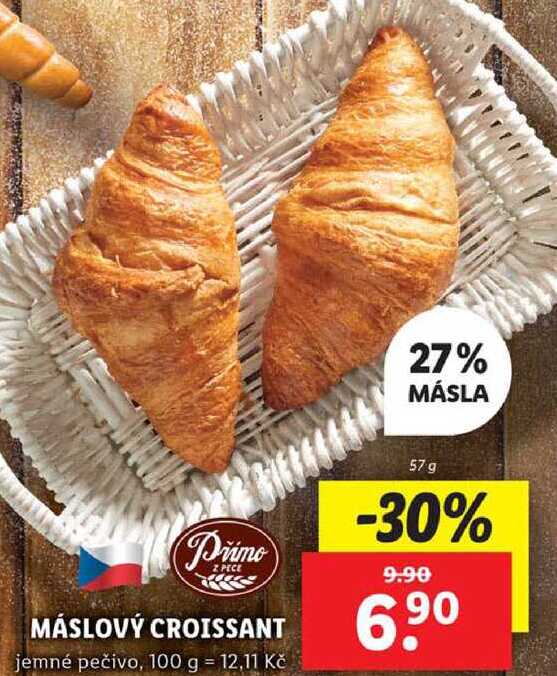 Máslový croissant, 57 g