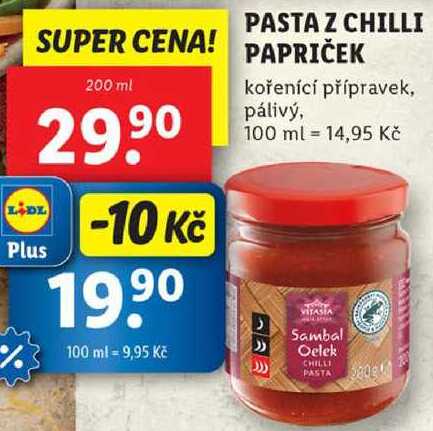 PASTA Z CHILLI PAPRIČEK, 200 ml