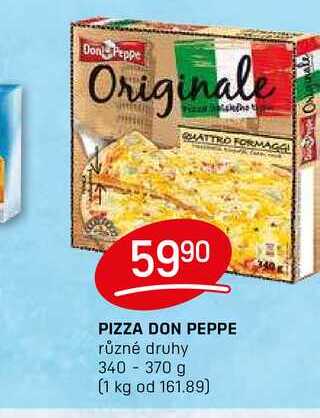 PIZZA DON PEPPE různé druhy 340 370 g 