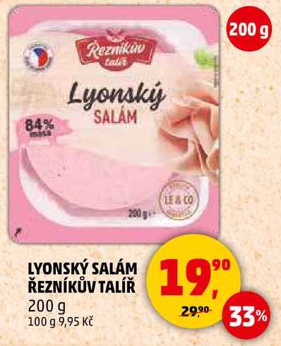 LYONSKÝ SALÁM ŘEZNÍKŮV TALÍŘ, 200 g 