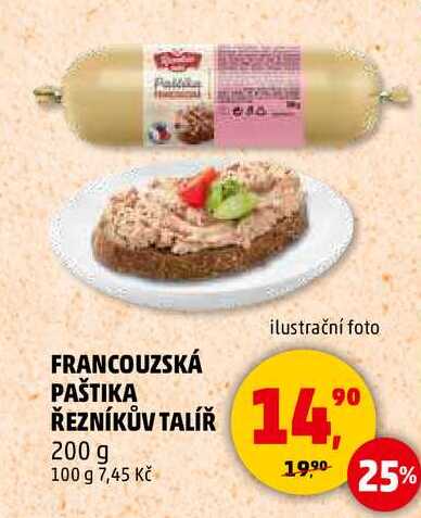 FRANCOUZSKÁ PAŠTIKA ŘEZNÍKŮV TALÍŘ, 200 g 