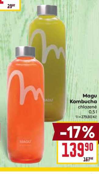Magu Kombucha chlazené 0,5l