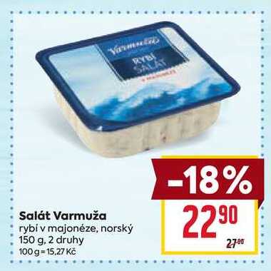 Salát Varmuža rybí v majonéze, norský 150 g