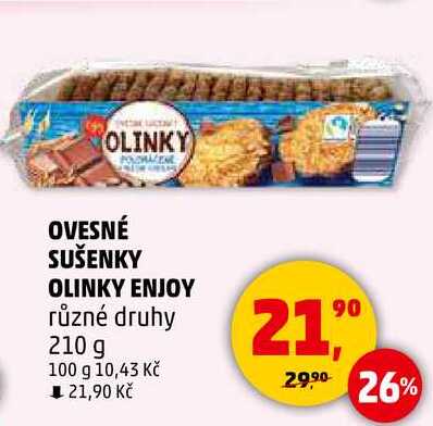 OVESNÉ SUŠENKY OLINKY ENJOY různé druhy, 210 g 