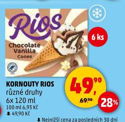 KORNOUTY RIOS různé druhy, 6x 120 ml 