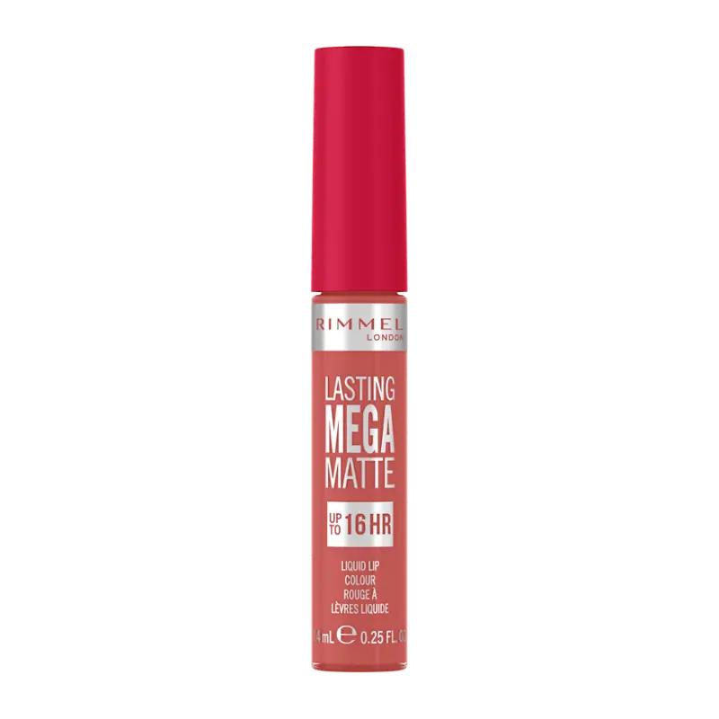 Rimmel Tekutá rtěnka Lasting Mega Matte 600 Coral Sass, 1 ks