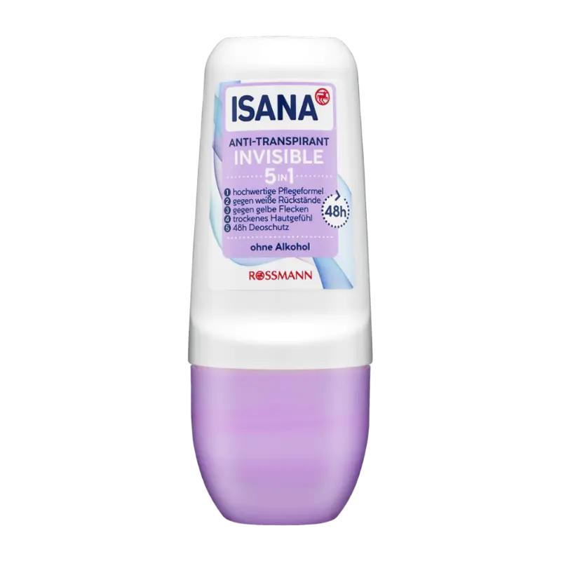 ISANA Antiperspirant roll-on pro ženy Invisible, 50 ml