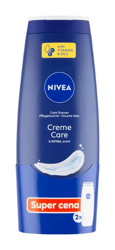 NIVEA Pečující sprchový gel Creme Care duopack 2x 500 ml, 1000 ml