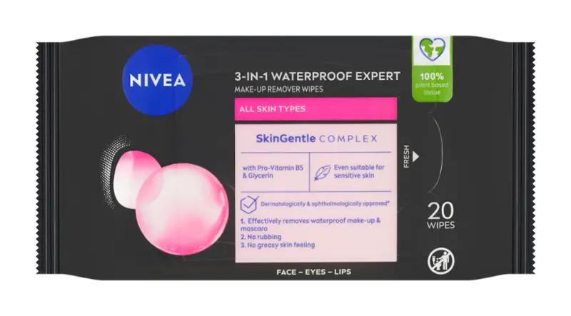 NIVEA Expertní odličovací micelární ubrousky MicellAir Expert Biodegradable, 20 ks