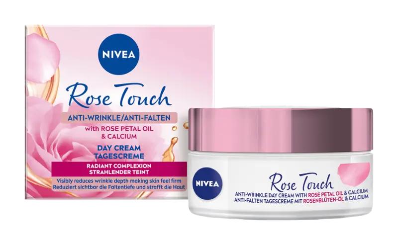 NIVEA Denní krém proti vráskám Rose Touch, 50 ml