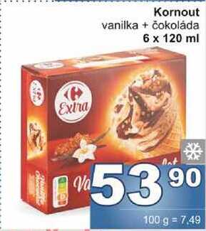 Kornout vanilka + čokoláda 6 x 120 ml