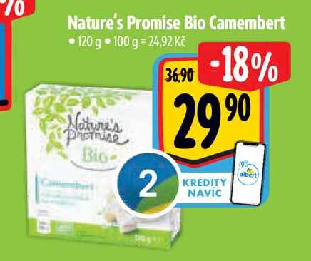 Nature's Promise Bio Camembert 120 g  