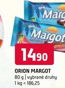 Orion Margot 80g, vybrané druhy