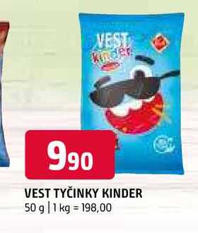 Vest tyčinky kinder 50 g