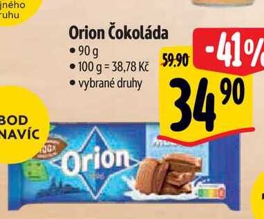  Orion Čokoláda   90  g