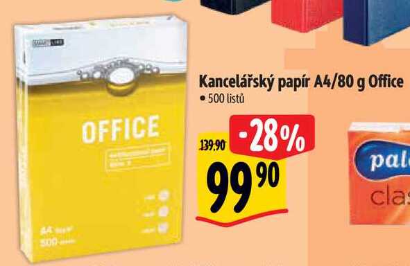 Kancelářský papír A4/80 g Office, 500 listů  