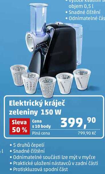 Elektrický kráječ zeleniny 150 W 