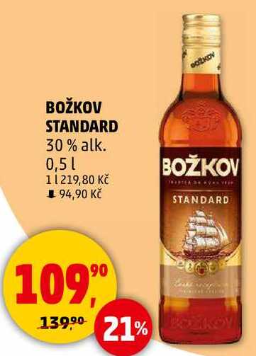 BOŽKOV STANDARD 30% alk., 0,5 l