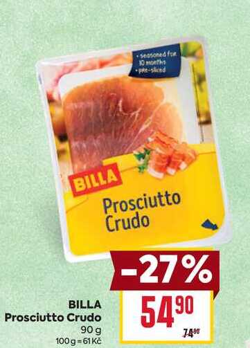 BILLA Prosciutto Crudo 90 g 