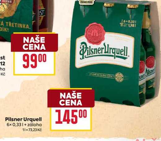 Pilsner Urquell 6x 0,33l