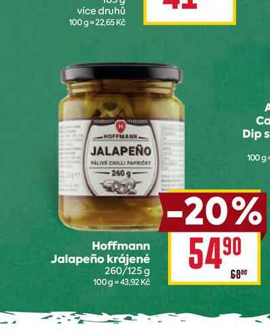 Hoffmann Jalapeño krájené 260/125 g