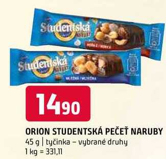 Orion Studentská pečeť naruby 45g vybrané druhy