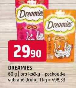 Dreamies 60 g pro kočky pochoutka vybrané druhy