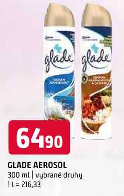 Glade aerosol 300 ml vybrané druhy 