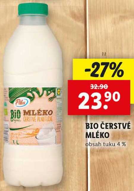 BIO ČERSTVÉ MLÉKO, 1 l