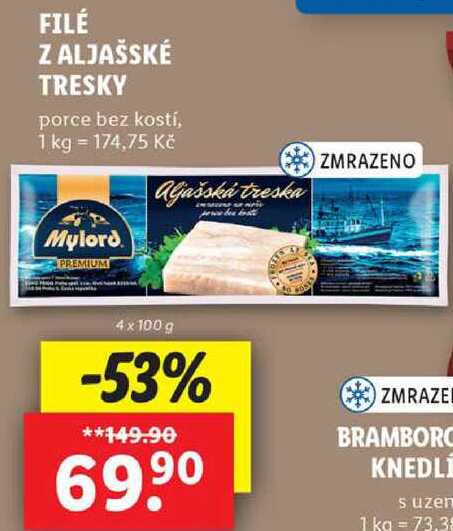 FILÉ Z ALJAŠSKÉ TRESKY, 400 g