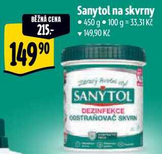 Sanytol na skvrny, 450 g 